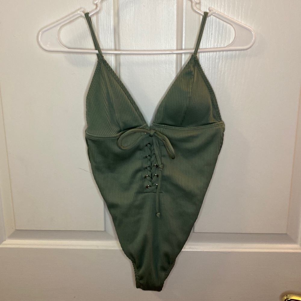 One Piece Bathing suit in color sage